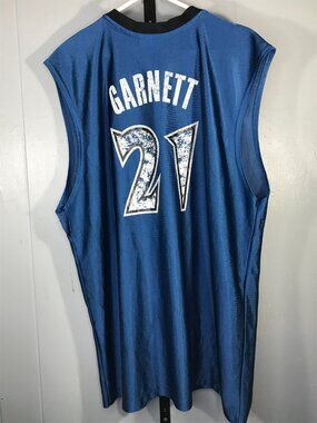 Vintage NBA Minnesota Timberwolves Jersey Kevin Garnett #21 Blue Mens XL